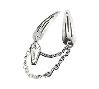 Goth Chitarra Amore Clip Per Capelli Per Le Donne Catene di Metallo Clip di Capelli Ragazza Punk Bat Clip Vintage Accessori Dei Capelli