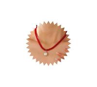 Goth Collana Semplice Gotica Nera Collana Chunky Girocollo Onice Rosso Collana Di Perline Catena Spessa Perla A Goccia Collana Pendente Perline Rotonde Collana A Filo Collana Minimalista Donne