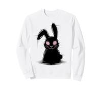 Goth Creepy Carino Coniglio Scuro Grunge Alt Horror Coniglio Gotico Felpa