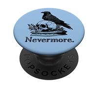 Goth Emo Black Quoth The Raven Nevermore PopSockets PopGrip Adesivo