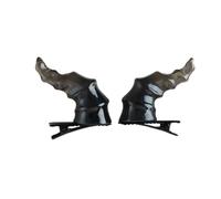 Goth - Fermaglio per capelli a forma di corno del diavolo, per Halloween, carnevale, coda di cavallo, per adolescenti, per la vita quotidiana