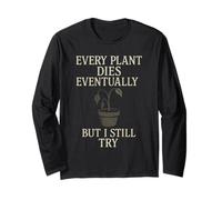 Goth Gardener Witchy Garden Skull Plant Moody Dark Estetic Maglia a Manica
