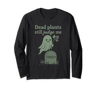 Goth Gardener Witchy Garden Skull Plant Moody Dark Estetic Maglia a Manica