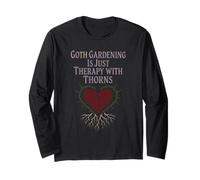 Goth Gardener Witchy Garden Skull Plant Moody Dark Estetic Maglia a Manica