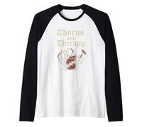 Goth Gardener Witchy Garden Skull Plant Moody Dark Estetic Maglia con Maniche Raglan