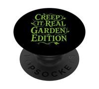 Goth Gardener Witchy Garden Skull Plant Moody Dark Estetic PopSockets PopGrip Adesivo