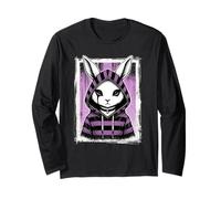 Goth Girl Cute E-Girl Donne Gotico Coniglietto Goth Girls Outfit Maglia a Manica
