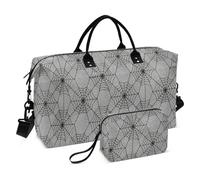 Goth Grigio Halloween Web Grande Viaggio Duffel Bagaglio Carry on Bag Sport Duffel Borse con Toiletry Bag per Escursionismo Impermeabile Bolsa de lona para