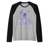 Goth Grunge Demone Anime Ragazza Waifu Horror Alt Estetica Maglia con Maniche Raglan