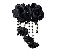 Goth Hairpin Gothic Flower Headwear Day Of The Dead Hair Flower Steampunk Barrettes Goth Hair Clip Accessori Per Capelli