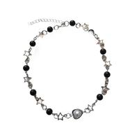 Goth Hollow Stella Perle Girocollo Collana Per Le Donne Del Pendente Del Perline Collane Estetica Gioielli Regolabile Dolce Fresco Neckwear Stella Collana