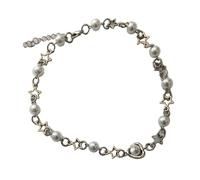 Goth Hollow Stella Perle Girocollo Collana Per Le Donne Del Pendente Del Perline Collane Estetica Gioielli Regolabile Dolce Fresco Neckwear Stella Collana