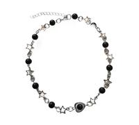 Goth Hollow Stella Perle Girocollo Collana Per Le Donne Del Pendente Del Perline Collane Estetica Gioielli Regolabile Dolce Fresco Neckwear Stella Collana