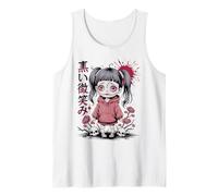 Goth Kawaii Creepy Doll giapponese Kanji Design Horror Anime Canotta