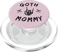 Goth Mommy Goth mamma emo scheletro mano roccia sulla festa della mamma PopSockets PopGrip per MagSafe