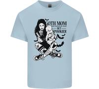 Goth Mum Come Un Normale Ma Più Spaventoso T-Shirt Gotica Per Bambini
