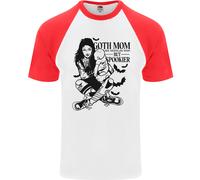 Goth Mum Like A Regolare But Spookier Gotico DA UOMO S/S Baseball T-Shirt