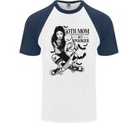 Goth Mum Like A Regolare But Spookier Gotico DA UOMO S/S Baseball T-Shirt