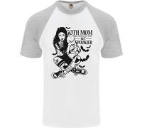 Goth Mum Like A Regolare But Spookier Gotico DA UOMO S/S Baseball T-Shirt