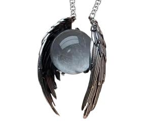 Goth Necklaces - Halloween Crystal Jewelry, Vampire Cosplay Accessory, Dark Aesthetic Design, Lightweight Durablee Build, Comfortable Wear Fit | Fashionable Party Decoration Item Family Friends Women