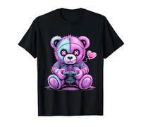 Goth Pastel Creepy Kawaii Gamer Teddy Bear Gaming Maglietta