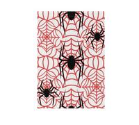 Goth Rosso Nero Halloween Pizzo Ragno Giardino Bandiera Set banner per la decorazione del Patio 28x40 double sided