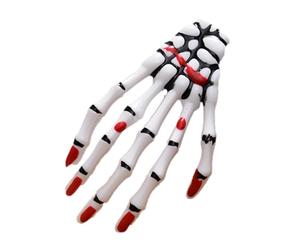 Goth Skeleton Hand Hair Clip - Cranio oculare Punk Rock Devil Claw Pin per costume cosplay accessori di Halloween | Unico accessorio per capelli per bambini adulti spaventoso festa clip orna
