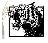 Goth Wall Art Decor - 12 pollici Black Metal Gothic Scultura, Ornato Leone Angel Skeleton Iron Art, Decorative Silhouette Wall Sanging | Decorazione drammatica della casa gotica per il soggiorno