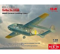 Gotha Go 242b, WWII German Landing Glider (100% New Molds) 1:48 Plastic Kit ICM
