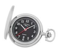 Gotham Orologio da tasca da uomo in acciaio inossidabile analogico al quarzo con data # GWC14125SBK, Argento