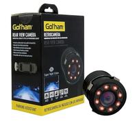 GOTHAM Retrocamera auto | Visione notturna | LED IR | Impermeabile | Assistenza al parcheggio | 170° | CMOS | 720x576