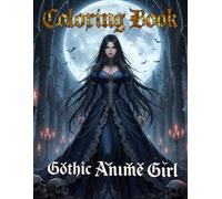Gothic Anime Girl coloring book