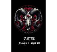 GOTHIC ARIES ASTROLOGICAL SIGN HOROSCOPE NOTEBOOK IDEAS BOOK UNUSUAL UNIQUE GIFT