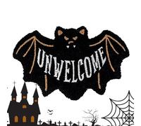 Gothic Bat Shaped Halloween Floor Mat Entryway Carpet For Haunted House