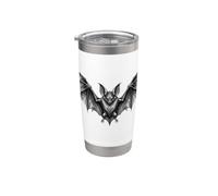 Gothic Bat with Spread Wings Dark Victorian Design Bicchiere termico in acciaio inox doppia parete