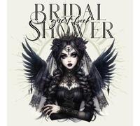 Gothic Bridal Shower Guest Book: Dark Princess Angel Bride Theme Bachelorette Party Memory Album With Bridesmaids' Memories And Photos