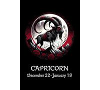 GOTHIC CAPRICORN ASTROLOGY , STAR SIGN , HOROSCOPE NOTEBOO, IDEAS BOOK