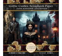 Gothic Castles Scrapbook Paper: Dark Elegance Collection | Junk Journaling, Decoupage, Mixed Media Art, Crafting, Card Making