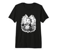 Gothic Cottagecore Bunny Moon Mushroom Dark Garden Maglietta Premium