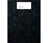 Gothic Damask Skull Composition Notebook: Dark Ornate Pattern | 7.44" x 9.69" | 200 Pages (100 Sheets)