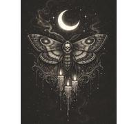 Gothic Death Moth Composition Notebook - 8.5 x 11, 120 Pages | Dark Fantasy Journal for Writing, Notes, and Creative Work