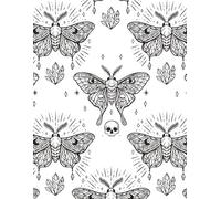 Gothic Death Moth Notebook: Witchy Aesthetic Journal for Writing, Spell Notes, School or Daily Use | Occult, Dark Academia Gift for Women & Teens