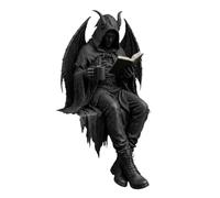 Gothic Decor Statue - Dark Cloaked Reaper Figurine, Grim Skeleton Sculpture