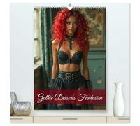Gothic Dessous Fantasien (hochwertiger Premium Wandkalender 2026 DIN A2 hoch), Kunstdruck in Hochglanz: Verführerische Gothic Frauen