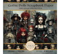 Gothic Dolls Scrapbook Paper: The Gothic Dolls Collection | Junk Journaling, Decoupage, Mixed Media Art, Crafting, Card Making