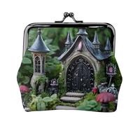 Gothic Fairy Garden04 - Portamonete da donna con chiusura a bacio, per monete, carte, piccoli oggetti