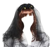 Gothic Fiore Forma Dei Capelli Cerchio Con Velo Confortevole Fascia per Capelli Festa Di Nozze Sposa Fascia Colorata Fascia per Capelli Per Le Ragazze Fare Foto Donne