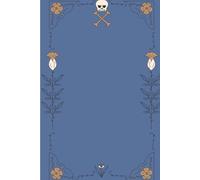 Gothic Floral Notebook- 6" x 9", 100 Lined Pages, Witchy Vintage Skull Design