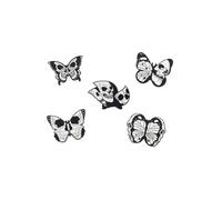 Gothic for Butterfly Retro Punk Lapel Pin Collection Badges for Hats Clothes Cool Skull Brooches Gifts Steampunk Collect