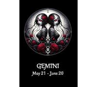 Gothic GEMINI Astrological Horoscope notebook , ideas book, journal unusual, unique